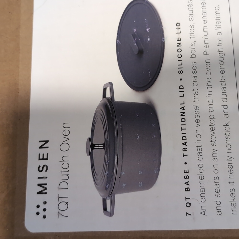 MISEN 7QT Dutch Oven cast iron